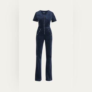 Ramy Brook Velvet Helena Jumpsuit, sz 8